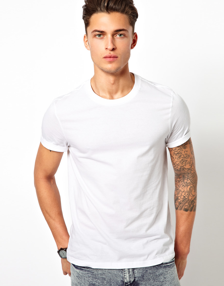 Plain White Tee Katten Og S kkenKatten Og S kken